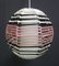 Pink and White Pendant Lamp, 1960s 3