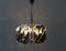 Chromed Glass Ceiling Lamp from Wortmann & Filz 4