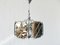 Chromed Glass Ceiling Lamp from Wortmann & Filz 2