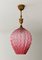 Pink Murano Glass Pendant Lamp, 1960s 3