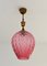 Pink Murano Glass Pendant Lamp, 1960s 8