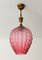 Pink Murano Glass Pendant Lamp, 1960s 2