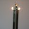 Floor Lamp in Chromed Steel and Polished Brass 10