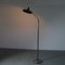Large Floor Lamp with Green Marble Base, Brass Stem & Adjustable Metal Shade, 1950s, Image 7