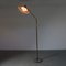 Large Floor Lamp with Green Marble Base, Brass Stem & Adjustable Metal Shade, 1950s 8