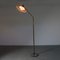 Large Floor Lamp with Green Marble Base, Brass Stem & Adjustable Metal Shade, 1950s, Image 8