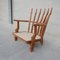 Mid-Century Oak Armchair by Guillerme Et Chambron, Image 6