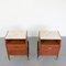 Teak Bedside Tables with Marble Tops, 1950s, Set of 2 12