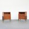 Teak Bedside Tables with Marble Tops, 1950s, Set of 2, Image 13