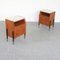 Comodini in teak con ripiani in marmo, anni '50, set di 2, Immagine 9