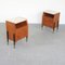 Teak Bedside Tables with Marble Tops, 1950s, Set of 2 9