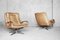 Chaises Pivotantes en Cuir par Carl Straub, 1950s, Set de 2 1