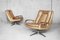 Chaises Pivotantes en Cuir par Carl Straub, 1950s, Set de 2 3