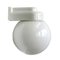 Vintage Bauhaus White Porcelain Opaline Glass Wall Lamps Sconces 1