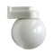 Vintage Bauhaus White Porcelain Opaline Glass Wall Lamps Sconces, Image 1