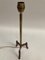 Lámpara de cuero y latón de Jacques Adnet, años 50, Imagen 6