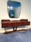 Mid-Century Italian Sideboard in Rosewood with Mirror by Vittorio Dassi, 1950s 3