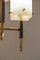 Mid-Century Modern Italian Chandelier with 6 Lights in Coated Glass, 1950s, Image 14