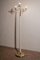 Lámpara de pie italiana Mid-Century de fresno y latón pulido, años 40, Imagen 5
