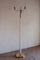 Mid-Century Italian Ash & Polished Brass Floor Lamp in the Style of Pietro Chiesa, 1940s 1