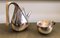Italian Mid-Century Modern Silver-Plated Tea Set by Oscar Tusquet for Alessi, 1983, Set of 2 2