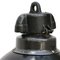 Lámparas colgantes industriales vintage esmaltadas en negro, años 30, Imagen 2