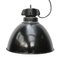 Lampes à Suspension Industrielles Vintage en Émail Noir, 1930s 4