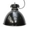 Vintage Industrial Black Enamel Pendant Lights, 1930s 4