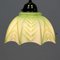Art Deco Ceiling Lamp in Decorated Opaline 2