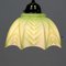 Art Deco Deckenlampe aus Dekoriertem Opalglas 2