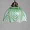 Art Deco Deckenlampe aus Dekoriertem Opalglas 8