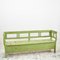 Antique Hungarian Green Settle Bench 2