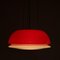 Lampada a sospensione in vetro rosso, Italia, anni '60, Immagine 7