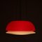 Red Glass Hanging Lamp, Italy, 1960s 7