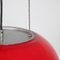Red Glass Hanging Lamp, Italy, 1960s 4