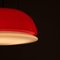 Lampada a sospensione in vetro rosso, Italia, anni '60, Immagine 8