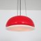 Red Glass Hanging Lamp, Italy, 1960s 10