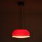Red Glass Hanging Lamp, Italy, 1960s 6