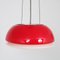 Red Glass Hanging Lamp, Italy, 1960s 2