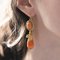 Vintage 9k Gold and Coral Earrings, 1960s 5