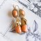 Vintage 9k Gold and Coral Earrings, 1960s, Image 1