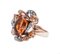 Madeira Topas Diamant Ring aus 14 Karat Roségold und Silber 2