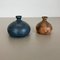 German Ceramic Studio Pottery Vase by Gerhard Liebenthron, 1980s, Set of 2 3