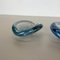 Danish Glass Shell Bowl Ashtrays by Per Lutken for Holmegaard, 1960s, Set of 3 4