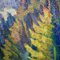 Summer Alpine Landscape, Oil on Canvas, Framed 12
