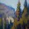 Summer Alpine Landscape, Oil on Canvas, Framed 13