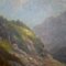 Paesaggio alpino con ruscello, XIX secolo, Olio su tela, Incorniciato, Immagine 6