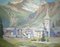 Il Cervino e Zermatt, 1938, olio su cartone, con cornice, Immagine 3