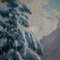 Kusche Alfred, Winter in Tyrol, años 20, óleo sobre cartón, enmarcado, Imagen 7