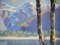 G. Bonavita, Alpine Lake, 1959, Oil on Cardboard 9